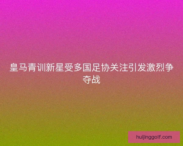 皇马青训新星受多国足协关注引发激烈争夺战